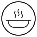 Hot Meal Steaming Bowl icon
