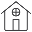 House Window Black Outline icon