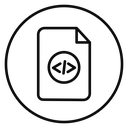 HTML script icon