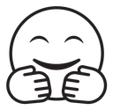 Hugging emoji icon