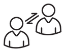 Human interaction icon