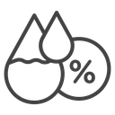 Humidity Black Outline icon