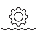 Hydraulic energy icon