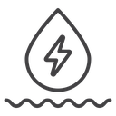 Hydraulic energy icon