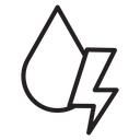 Hydroelectric energy icon