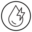 Hydroelectric energy icon