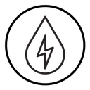 Hydroelectric energy icon