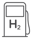 Hydrogen fuel pump icon