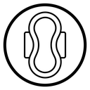 Hygienic pad icon