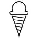 Ice cream cone icon