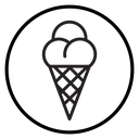 Ice cream cone icon