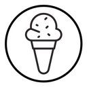 Ice cream cone icon