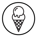 Ice cream cone icon