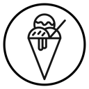 Ice Cream Cone Scoop icon