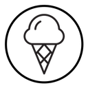 Ice cream cone icon