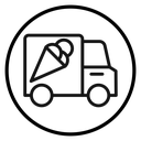 Ice cream van icon