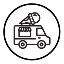 Ice cream van icon