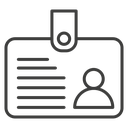 ID badge icon