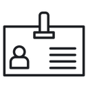 Id badge 4 icon