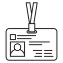 ID badge icon