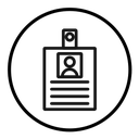 ID badge icon