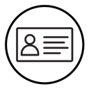 Identification card icon
