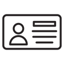 Identification card icon