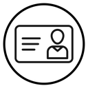 Identification card icon