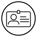 Identity card icon
