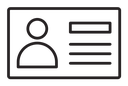 Identity card icon