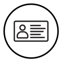 Identity card icon