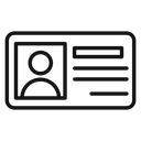 Identity card icon