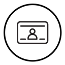 Identity card icon
