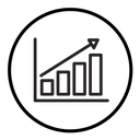 Increase chart icon