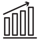 Increase chart (2) icon