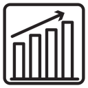 Increase chart icon