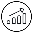 Increase chart icon