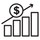 Increase money icon