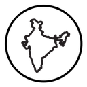 Indian map icon