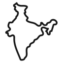 Indian map icon