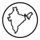 Indian map icon