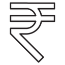 Indian rupee icon