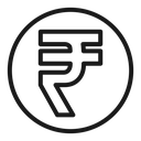 Indian rupee icon