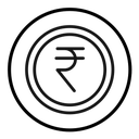 Indian rupee icon