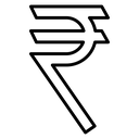 Indian Rupee Symbol icon