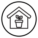 Indoor Potted Plant House icon