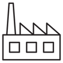 Industrial factory icon