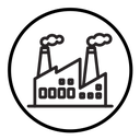 Industrial factory icon