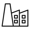 Industrial pollution icon