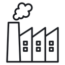 Industrial pollution icon